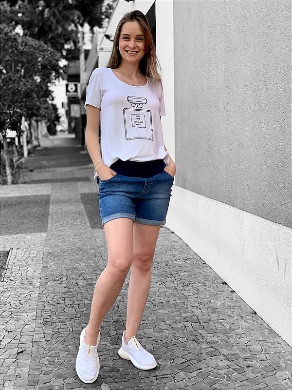 Mia Madre Moda Gestante - Grávida - Roupas 2022-Pós-Parto-Shorts Jeans -  Mia Madre - Moda Gestante