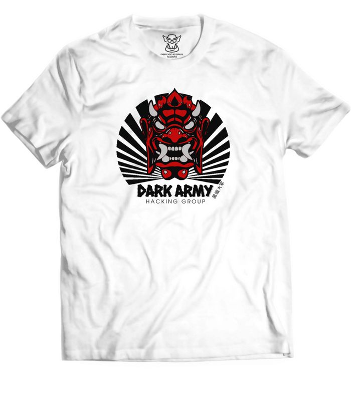 Camiseta Mr. Robot referencia ao grupo Hacking Dark Army da série americana Mr
O Dark Army é um notório grupo hacker da República Popular da China, liderado pelo misterioso Whiterose. 