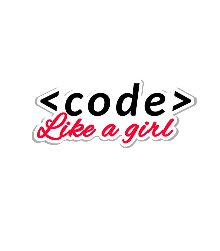 O adesivo Programadora Code Like a Girl faz homenagem as milhares de programadoras do ( Front ou Back End ) tenha o espirito Code Like a Girl.