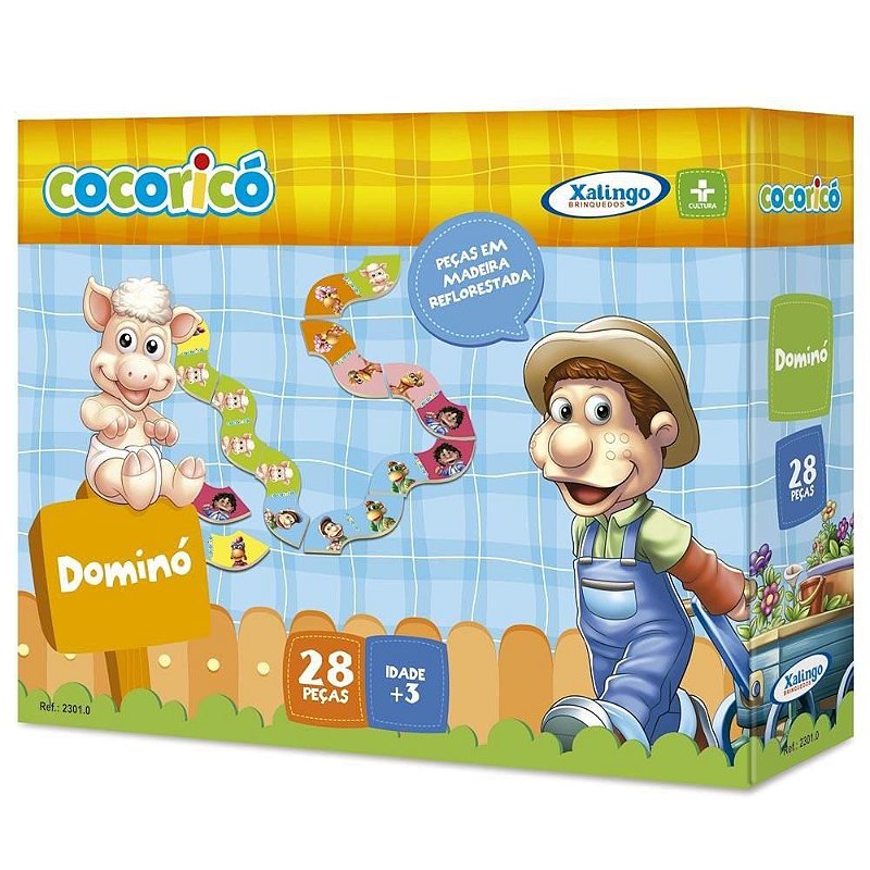 Jogo De Domino Infantil 10 Unidades