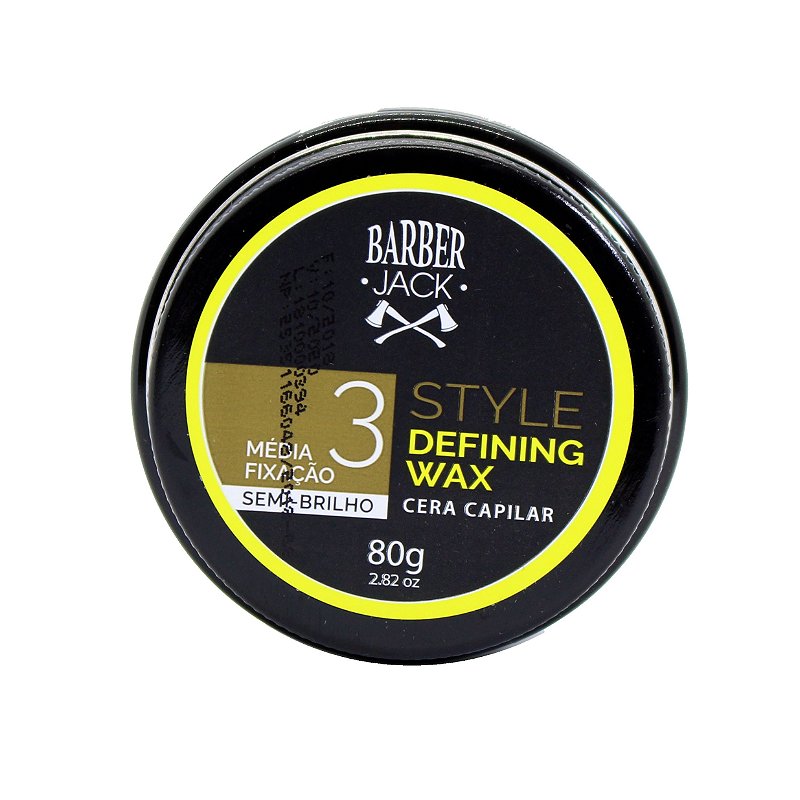Cera capilar barber Jack Style Defining wax 3 80g Loja Manual do
