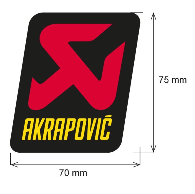 Adesivo akrapovic 70X75 - X Racing Performance | Akrapovic | Puig | VR|46 -  Tudo para você e sua moto