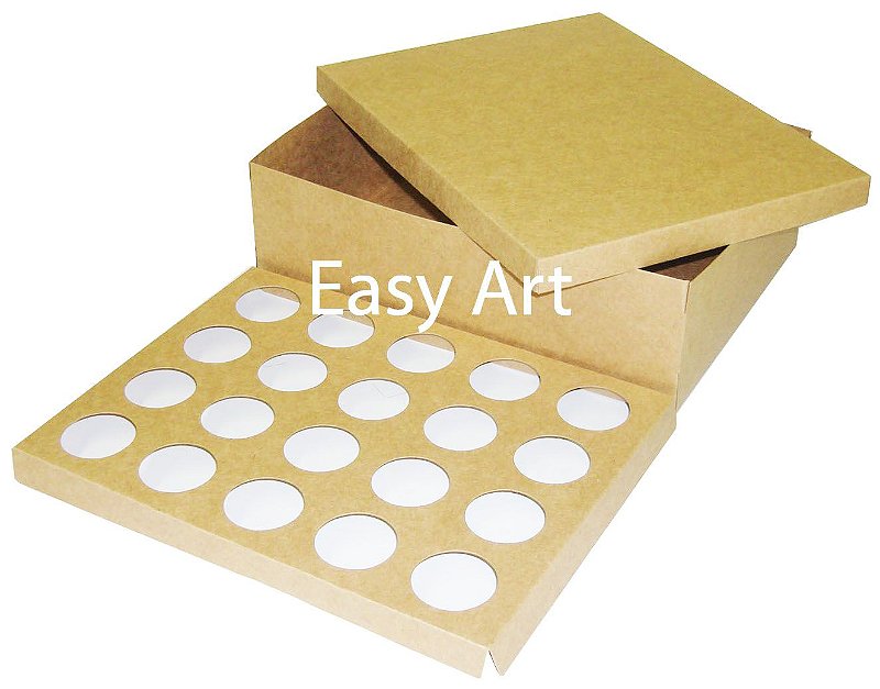 Caixas Para Transporte De 20 Mini Cupcakes Easy Art Embalagens Artesanais