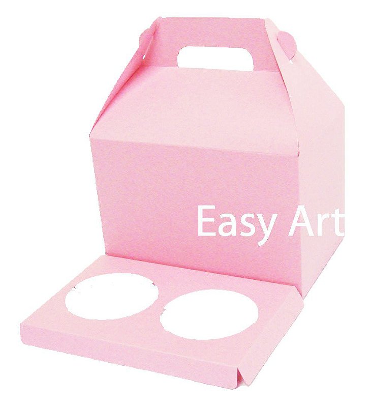 Caixinhas Maleta Para Cupcakes 15x10x10 Easy Art Embalagens Artesanais