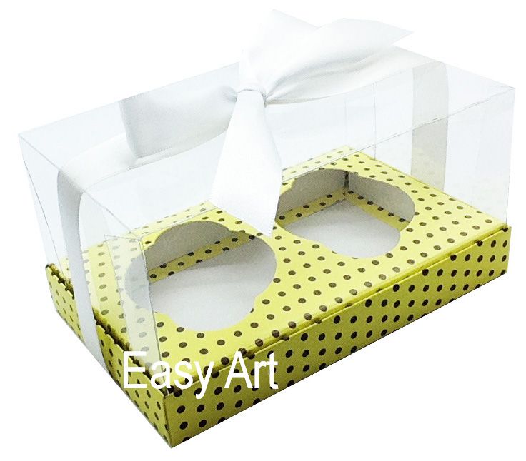 Caixas Para 02 Cupcakes Easy Art Embalagens Artesanais