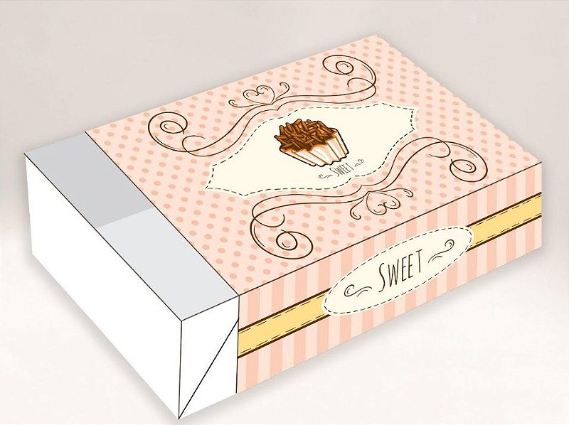 Caixa Sweet Brigadeiro / 06 Brigadeiros - 12x8x3,5 - Easy Art