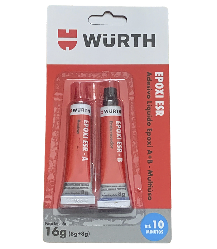 Adesivo Epóxi Rápido ESR 16g Wurth Euro Rogers Reparo de Parabrisas
