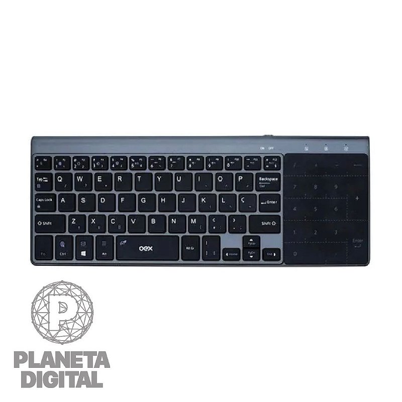 Teclado Premium Touch Integrado TC 503 Bluetooth 3.0 Cinza Chumbo