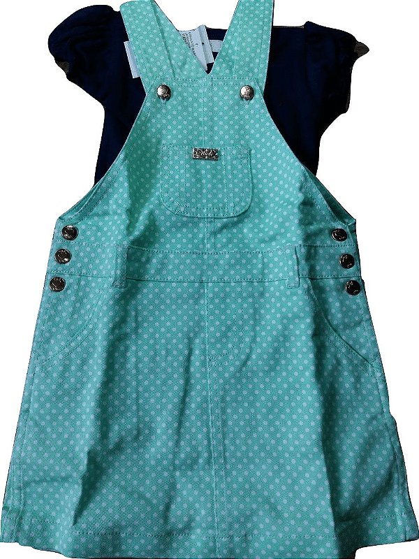 jardineira infantil feminina saia