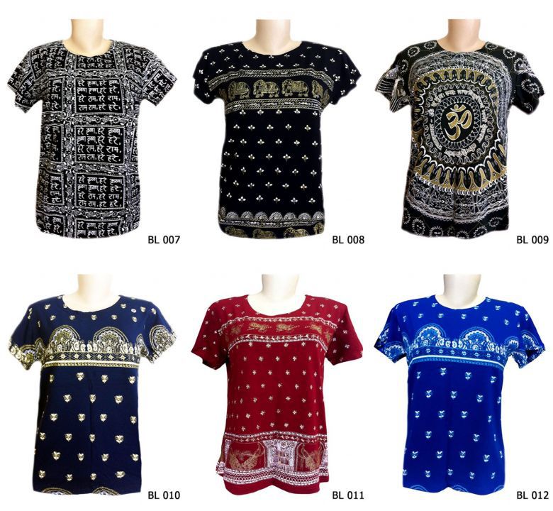camisa com estampa indiana
