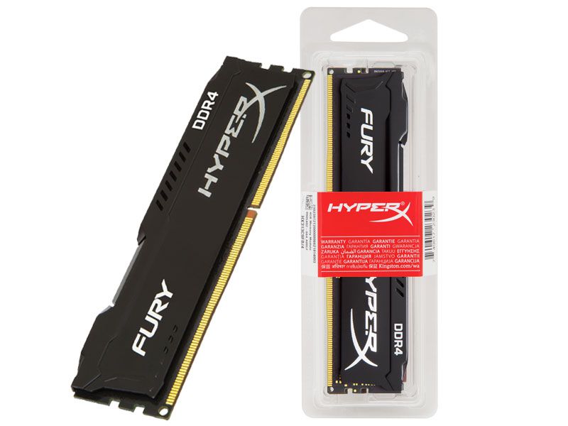 MEMORIA DESKTOP DDR4 8GB 2400 MHZ HYPERX FURY BLACK - MK INFOCENTER -  Informática para você e sua empresa.
