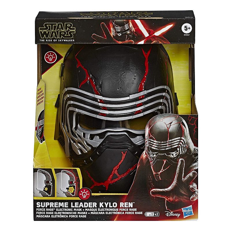 Mascara Eletrônica Star Wars Supreme Leader Kylo Ren Force Rage c