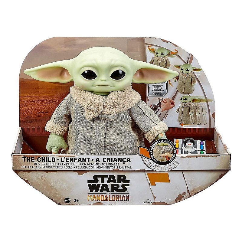 Boneco Star Wars Mandalorian Baby Yoda Child c/ Controle Remoto