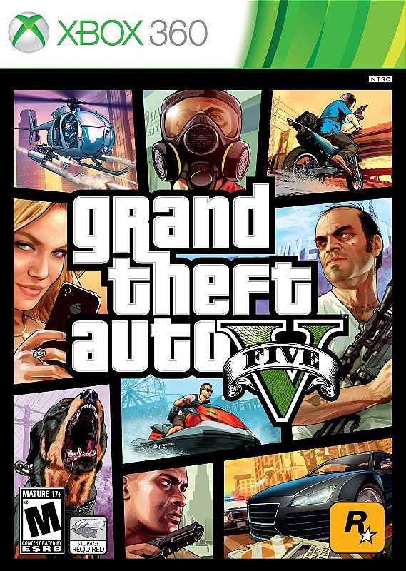 Grand Theft Auto V - GTA V - GTA 5 Xbox 360 - Game Games - A Loja