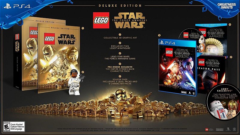 Lego Star Wars O Despertar Da Força Edição Deluxe Ps4 - Fenix GZ