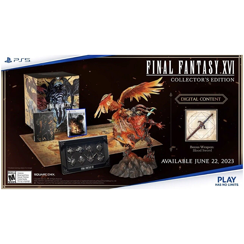 FINAL FANTASY XVI コレクターズエディション 22-0531-1 Jogo Final Fantasy XVI Collectors Edition - PS5 - Game Games