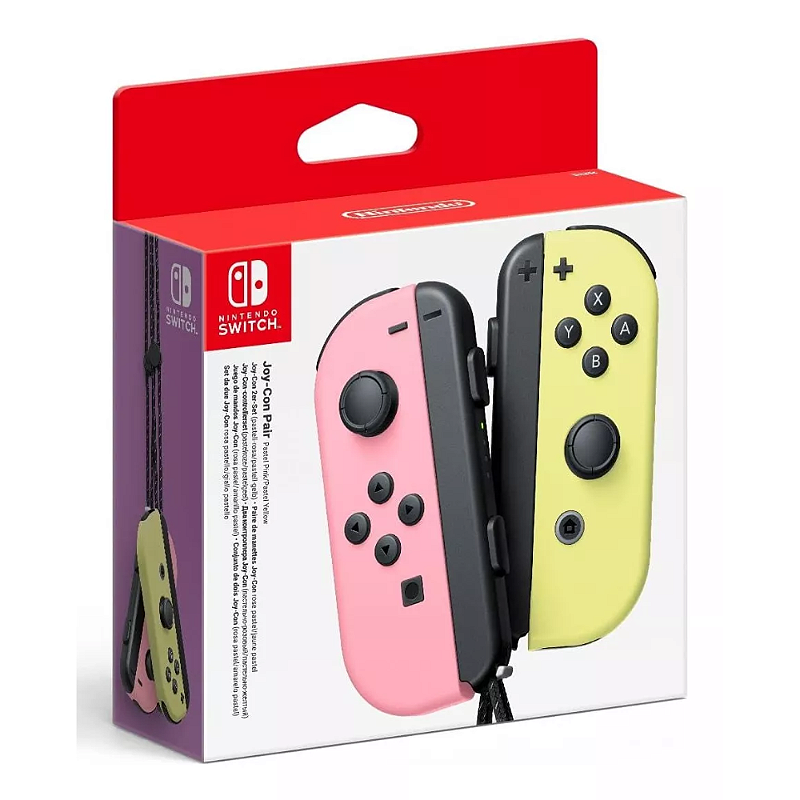 Nintendo Joy-con L / R Pastel Pink e Pastel Yellow- Switch - Game