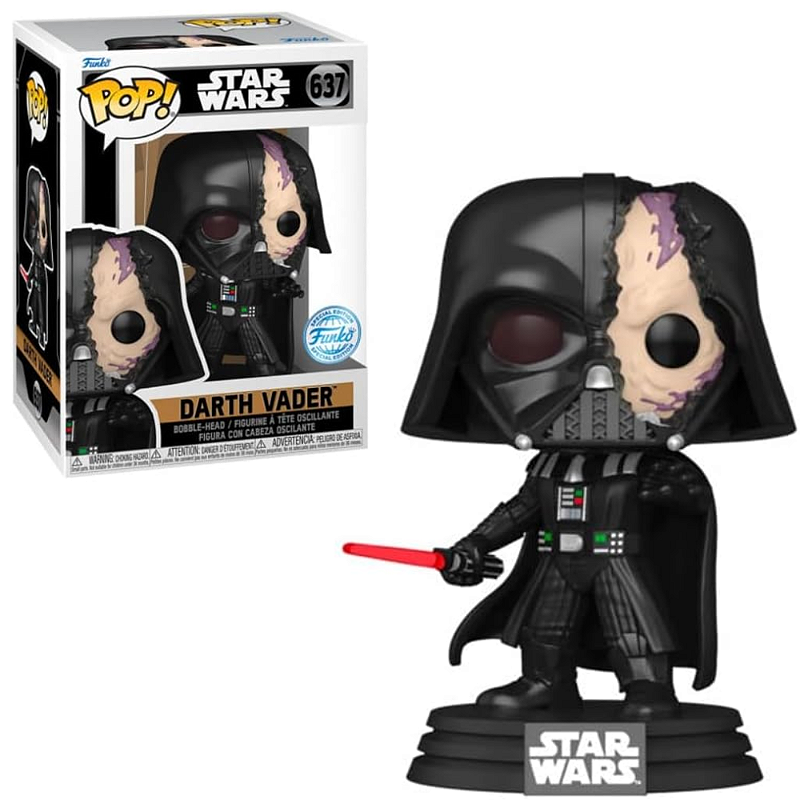 Funko Pop Star Wars 637 Darth Vader with Damaged Helmet - Game