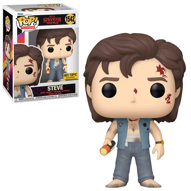 Funko Pop Stranger Things 1542 Steve Exclusive - Game Games - A