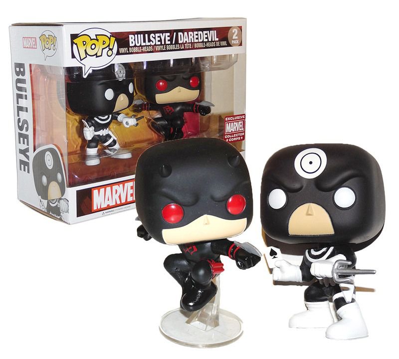 Funko Pop Marvel 2-Pack Bullseye e Daredevil Exclusive - Game