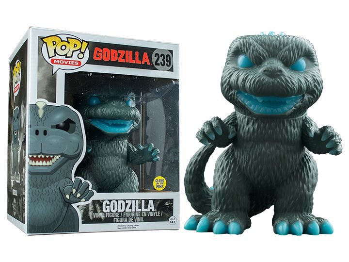 Funko Pop Godzilla 239 Exclusive Supersized Glow in the Dark