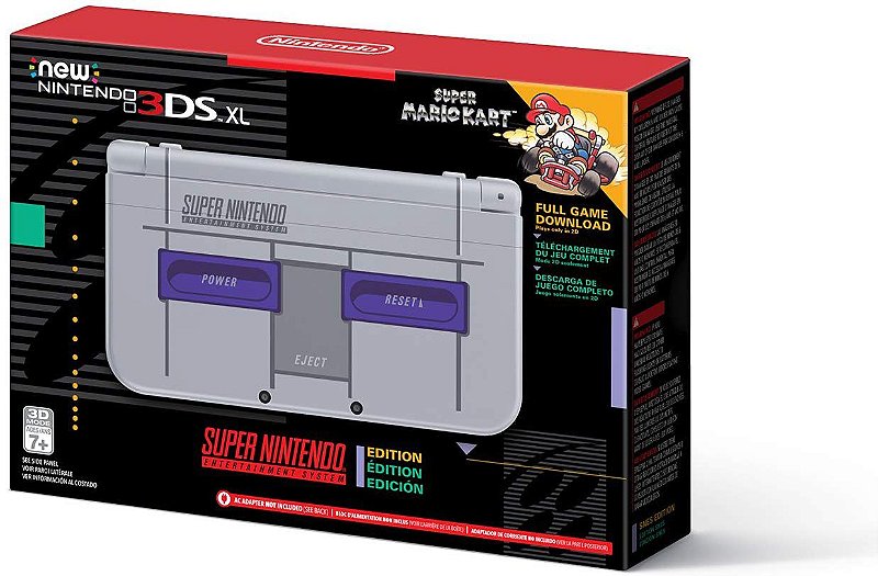New Nintendo 3DS XL Super NES Edition c/ Mario Kart - Game Games