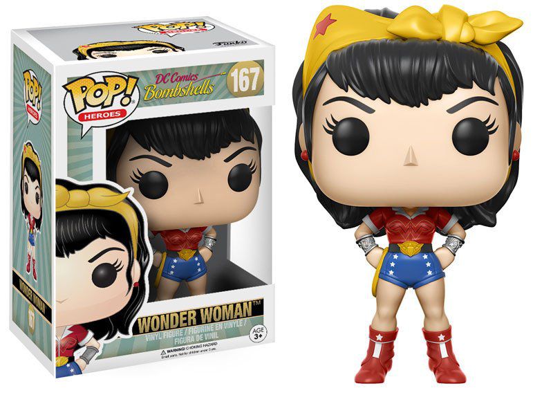 Funko Pop DC Comics Bombshells 167 Wonder Woman - Game Games - A
