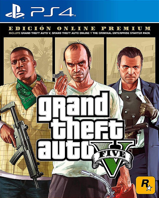 Jogo GTA 5, Grand Theft Auto V, PS4 - Limmax