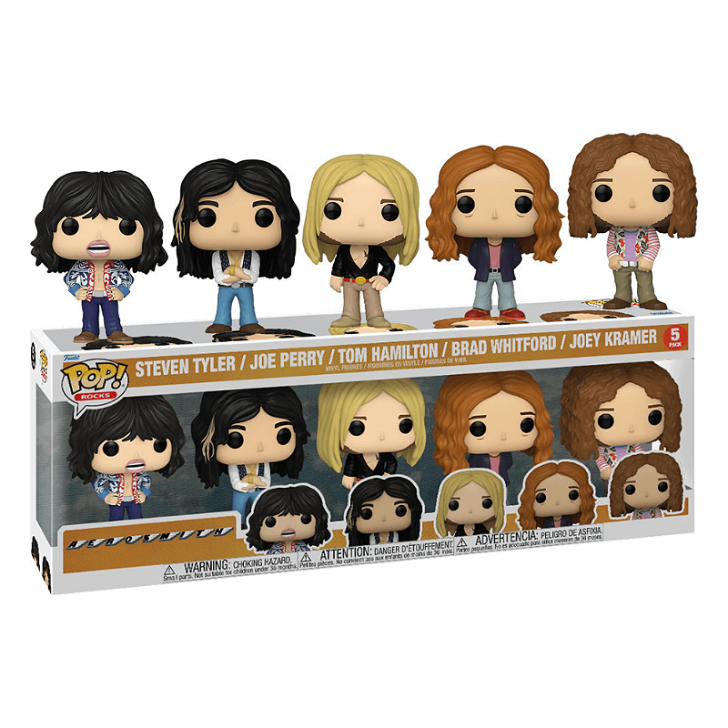 Funko Pop Rocks Aerosmith Steven Tyler e Banda 5 Pack - Game Games - A ...