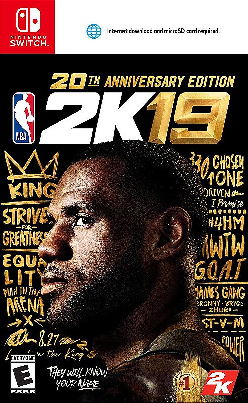 NBA 2K19 20th Anniversary Edition - Switch - Game Games - A Loja