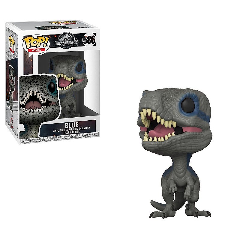 #586 Funko POP ブルー ジュラシックワールド 専用クリアケース付き Funko Pop Jurassic World 586 Blue Velociraptor - Game Games - A