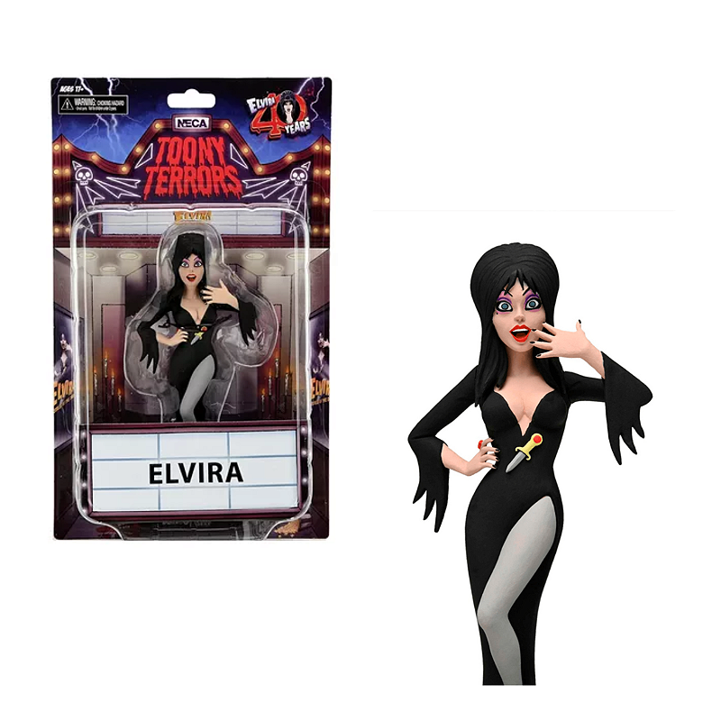 NECA Toony Terrors Elvira - A Rainha das Trevas - Game Games - A