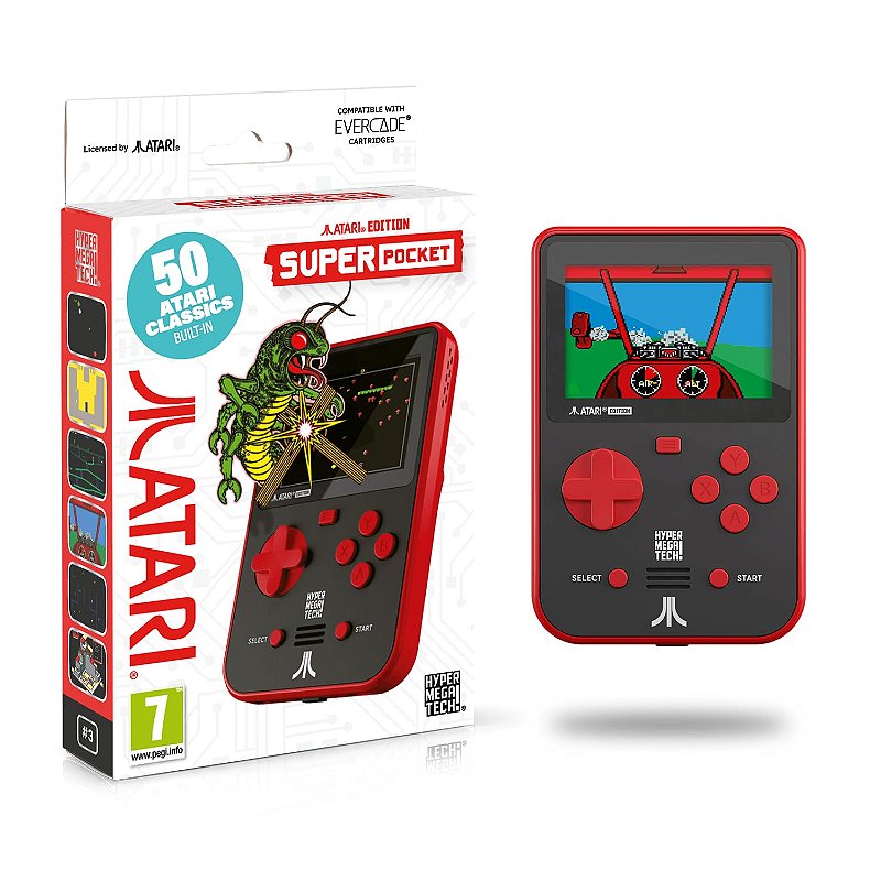 その他 Blaze Entertainment Atari super pocket Blaze Evercade Atari Super Pocket Portátil c/ 50 Clássicos