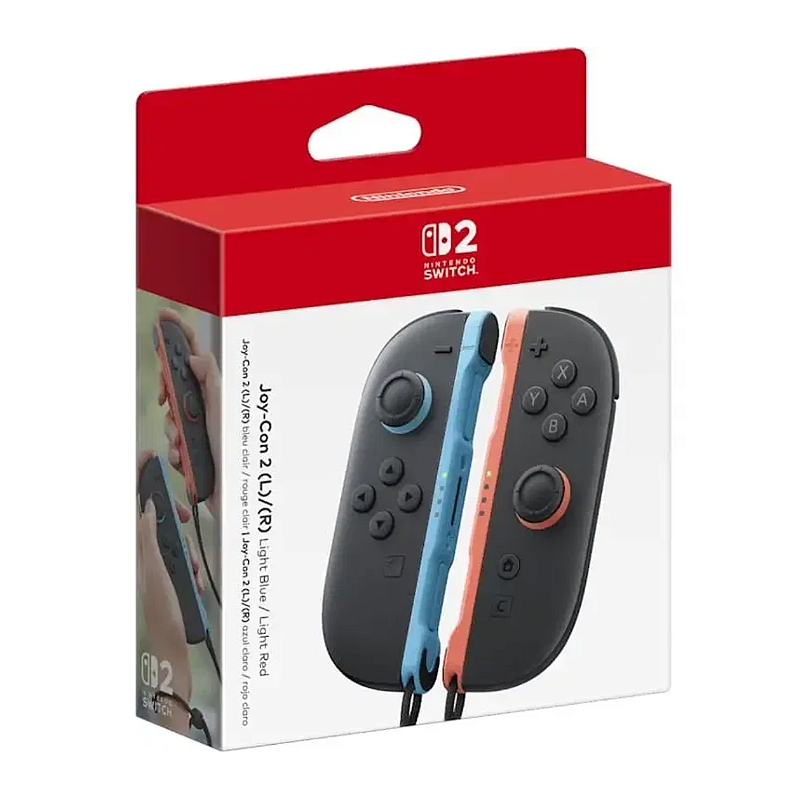 Nintendo Switch 2 Joy-Con Controllers Light Blue/Light Red