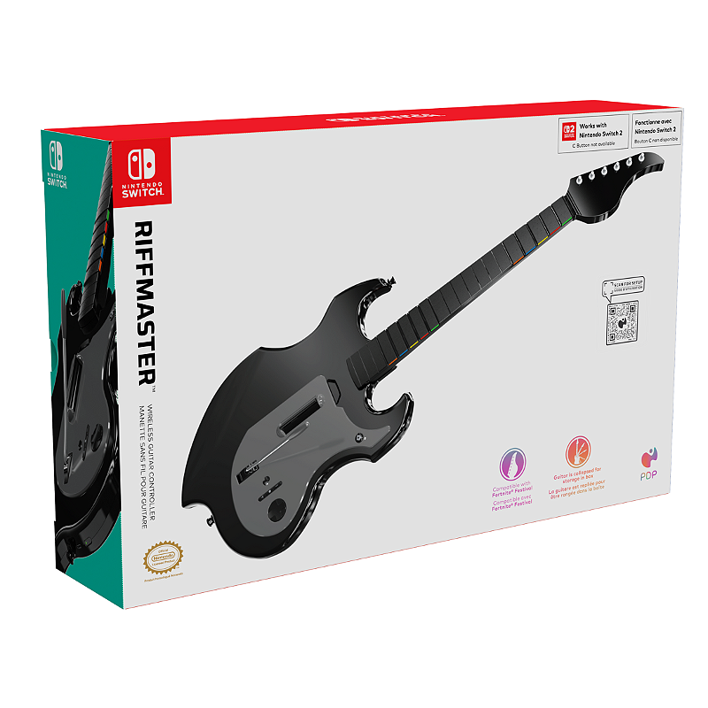 Guitarra S/ Fio Rock Band PDP RIFFMASTER Switch e Switch 2 - Game