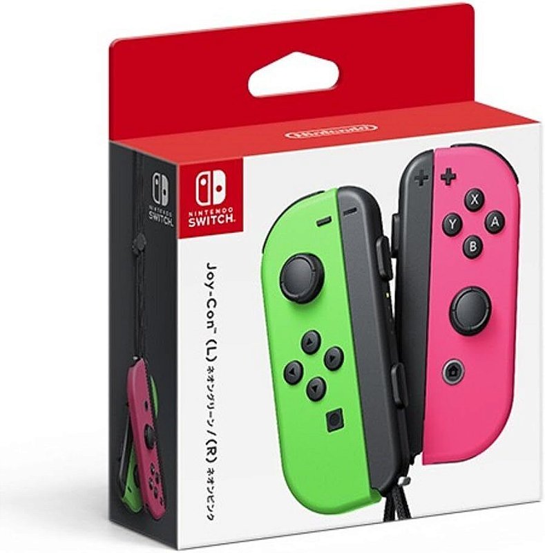 Nintendo Joy-Con (L/R) Verde e Rosa - Switch - Game Games - A Loja