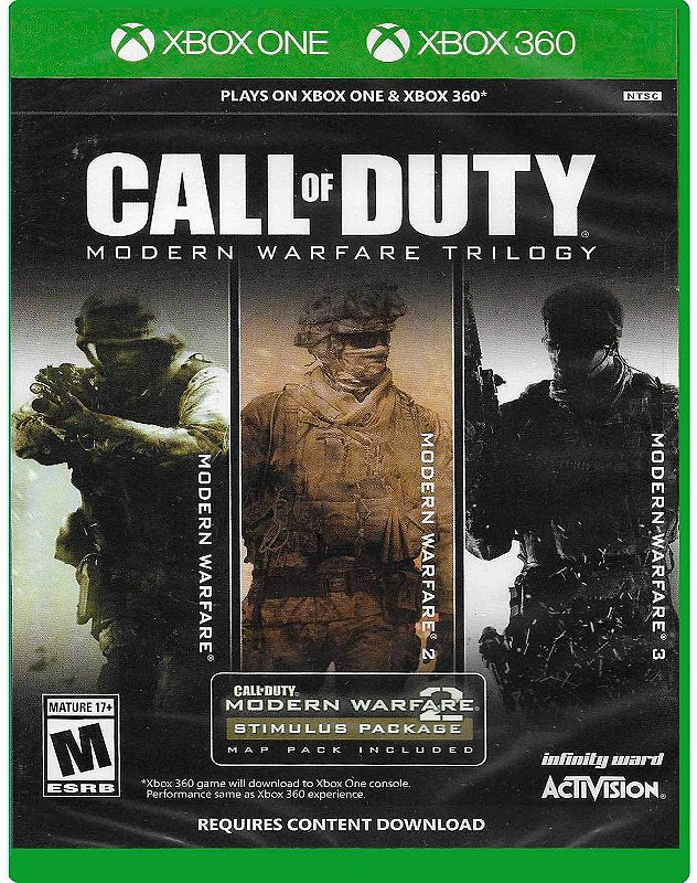 Call Of Duty Modern Warfare Trilogy Collection Xbox One Xbox 360 Game Games Loja De Games 7214