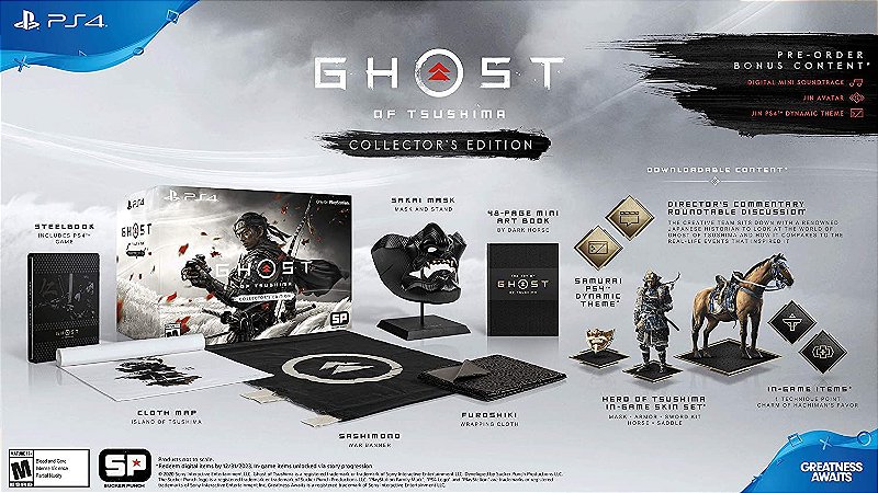 GHOST OF TSUSHIMA COLLECTOR’S EDITION Ghost of Tsushima Collectors Edition - PS4 - Game Games - A Loja