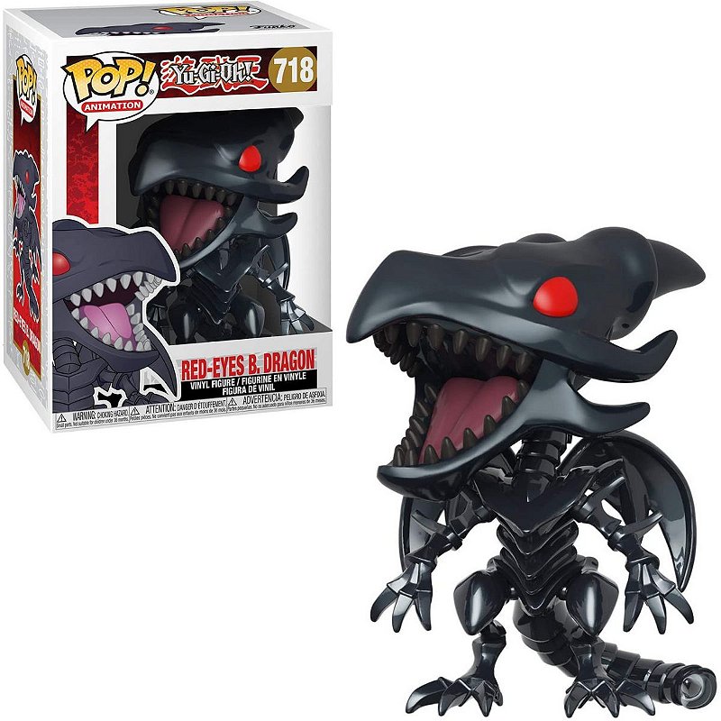 Funko Pop Yu-Gi-Oh 718 Red Eyes Black Dragon - Game Games - A Loja