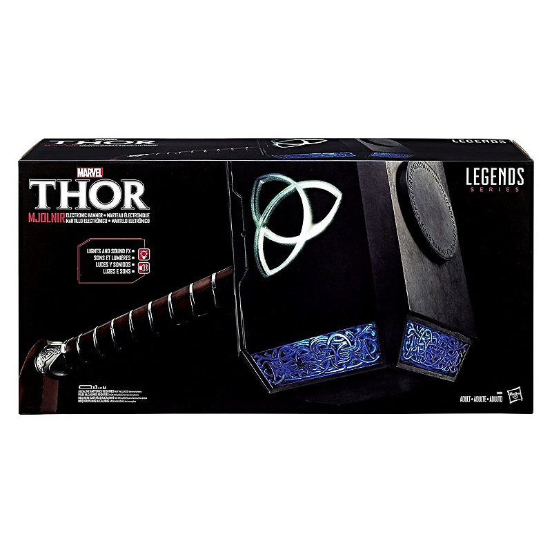 THORS HAMMER blackl ブラックメタル Martelo Legends Thor Marvel Eletronic Hammer - Hasbro - Game Games