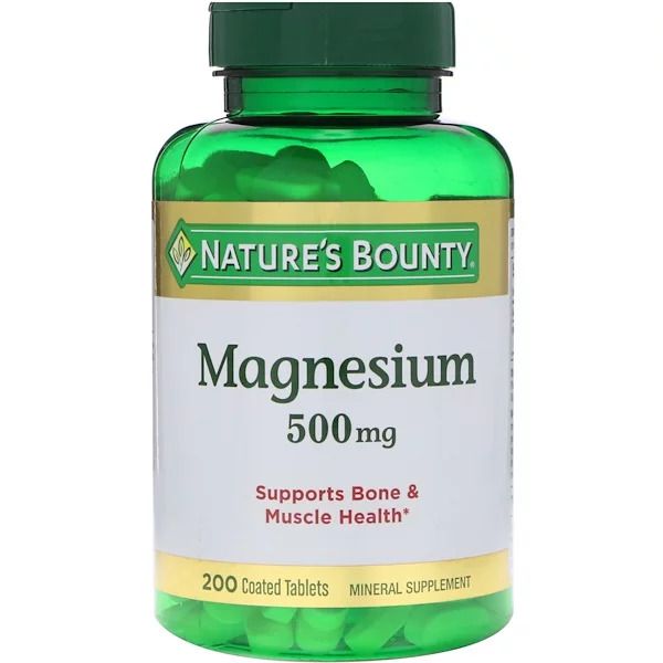 Óxido de Magnésio 500mg 200 Cápsulas Nature's Bounty Natusa