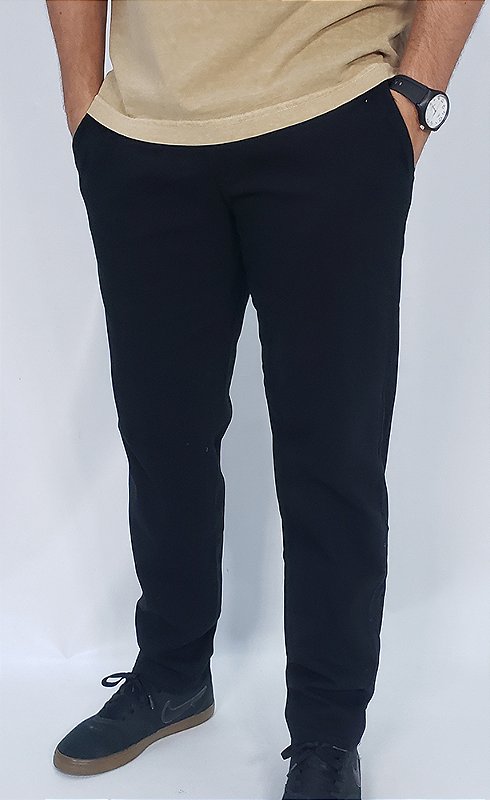 Calça de Sarja Chino Preto