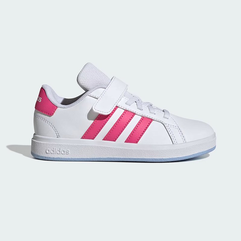 Tênis Infantil Adidas Grand Court JL0975 BR/ROSA Bkids