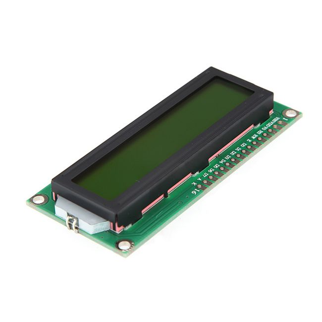Display LCD 16×2 Backlight Verde - Eletrônica Ômega