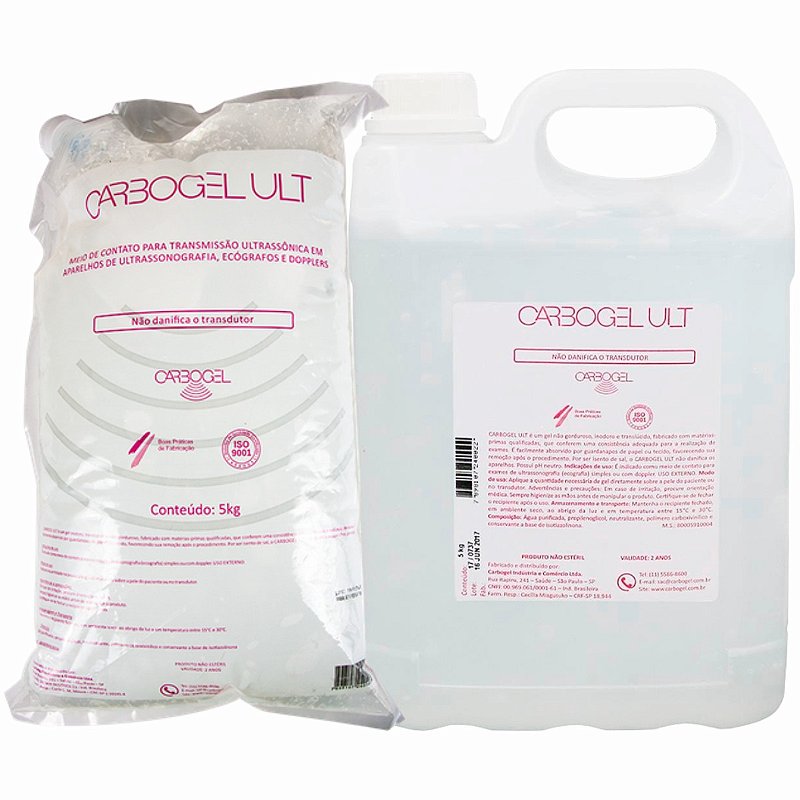 Gel Condutor Para Ultrassom E Correntes Incolor 5kg Carbogel gel-condutor-para-ultrassom-e-correntes-incolor-5kg-carbogel