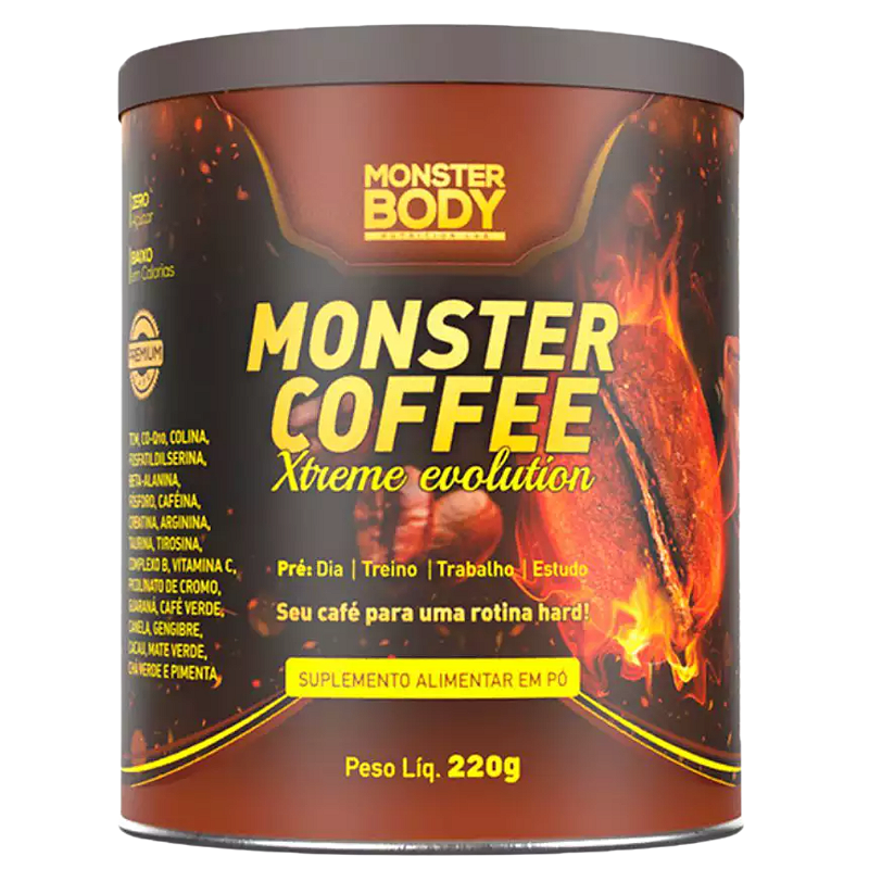 コーヒー Monster Monster Coffee Xtreme Evolution 220g - Monster Body - Supraervas