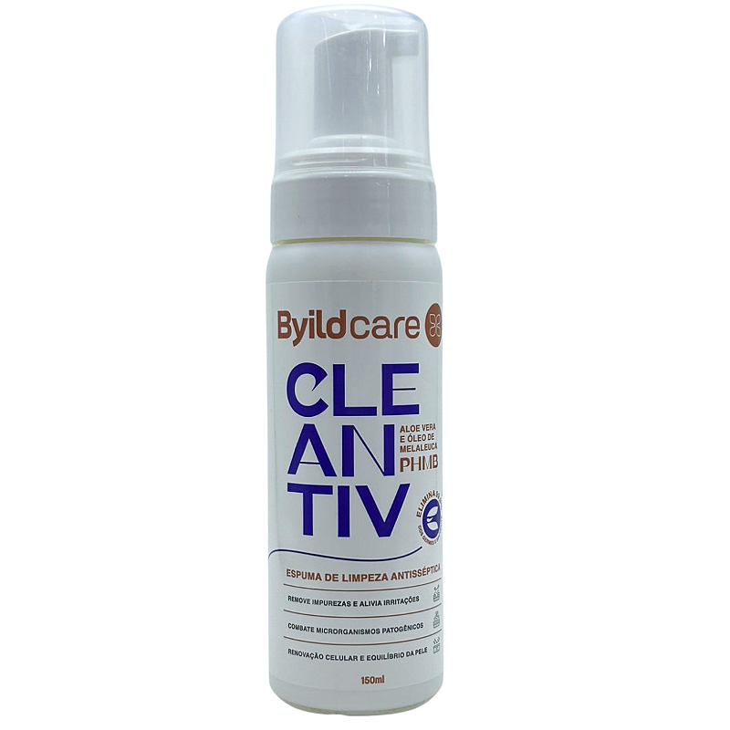 Cleantiv Espuma de Limpeza Antisséptica PHMB 150ml - Byildcare