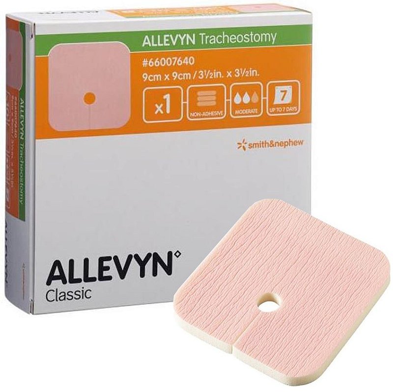 Curativo Allevyn Traqueostomia 9cm x 9cm Smith & Nephew - 1