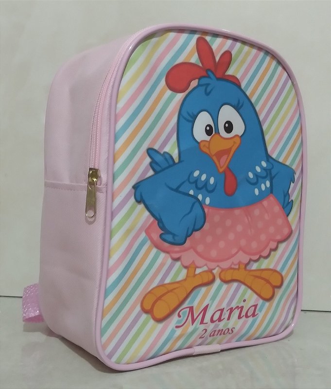 Mochila Infantil Personalizada Galinha Pintadinha