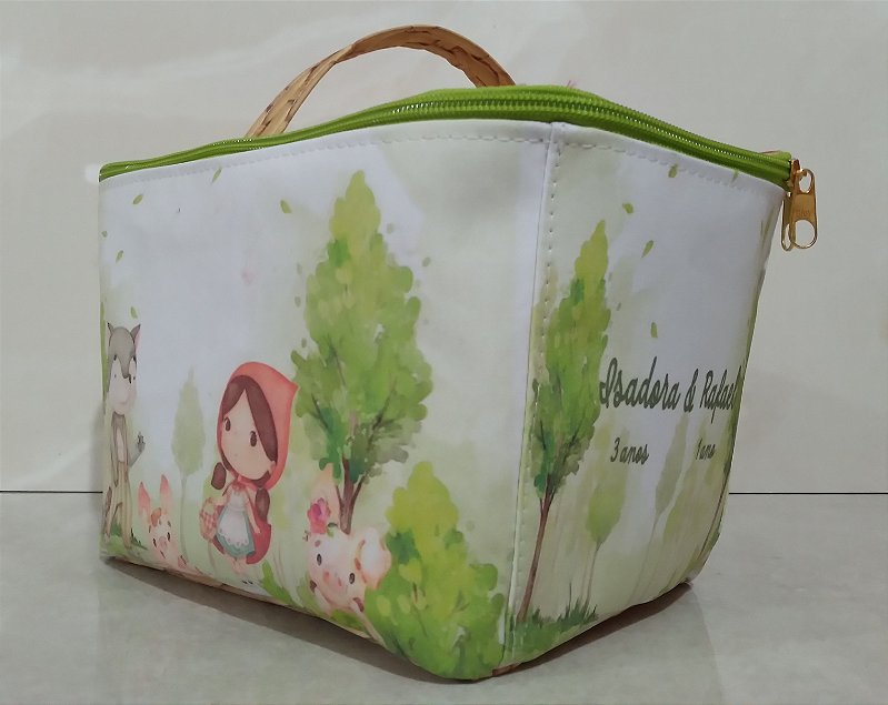 Necessaire Cesta Chapeuzinho Vermelho Lembrancinha Personalizada